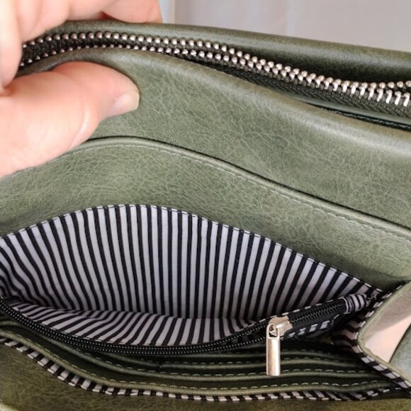 Emperia Juliette Crossbody Bag - Olive Green - Picture 6 of 14